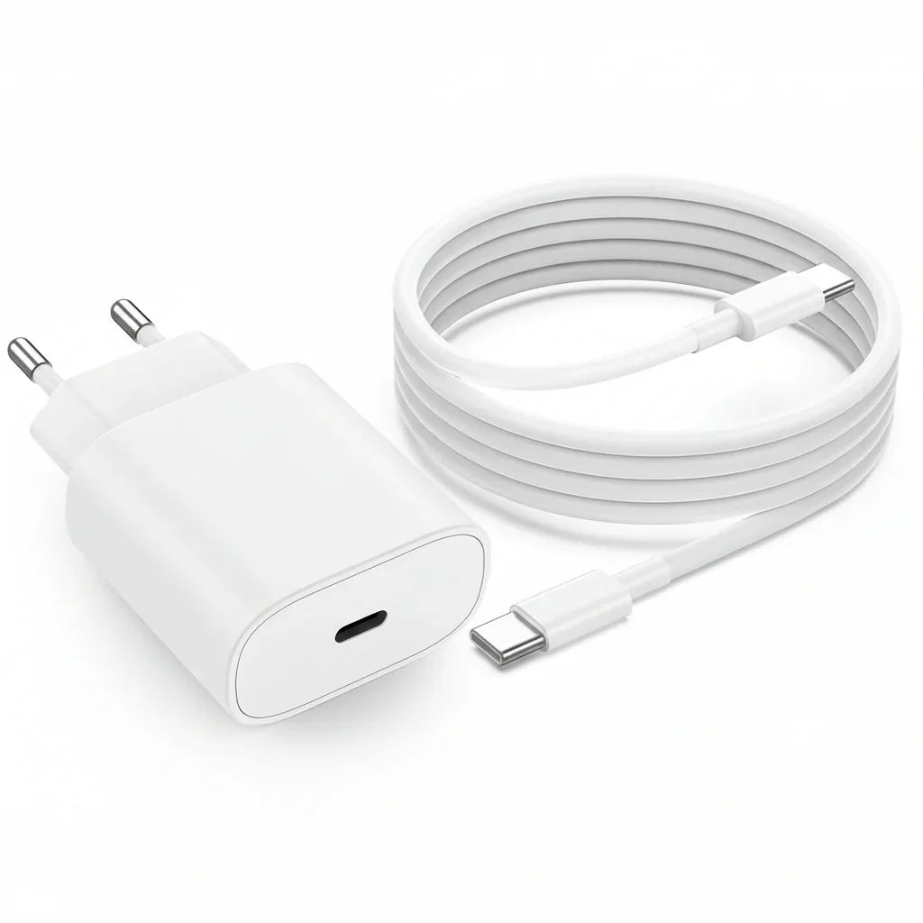 25W Samsung Galaxy S21/ S21+/S21 Ultra / Note 10/ Note 20 Fast USB‑C Charger – White - Gomix Brands Outlet